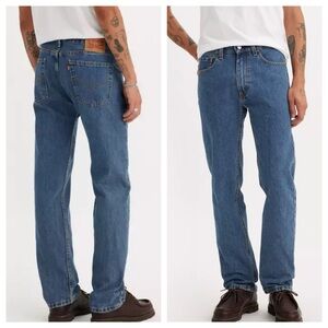 Levi's 505 Regular Fit 100% Cotton Jeans Size 34x30 Medium Stonewash